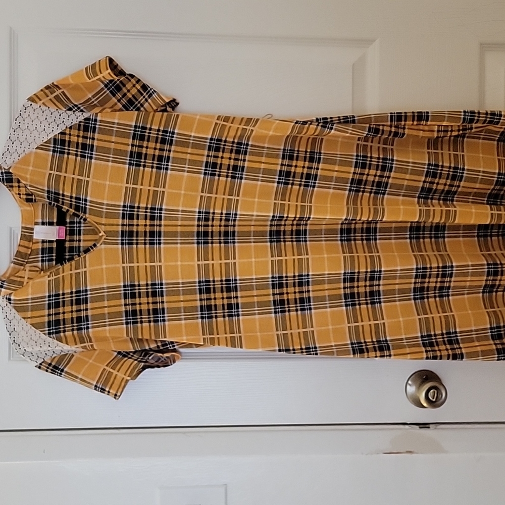 Squash plaid dress